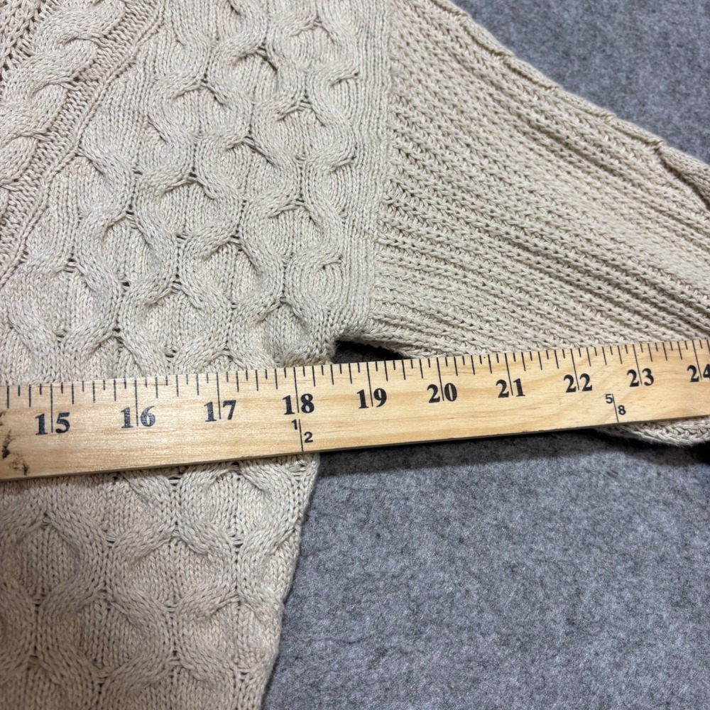 Banana Republic Cream Cable Knit Button Front Cardigan Sweater Womens Small - Picture 3 of 6